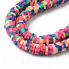 Handmade Polymer Clay Beads Strands CLAY-N008-010L-3