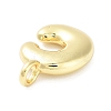 Rack Plating Brass Balloon Letter Pendants KK-C050-01G-C-2