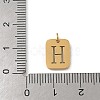 304 Stainless Steel Charms LS-STAS-R001-01G-H-3