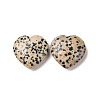 Natural Dalmatian Jasper Heart Love Stone G-I285-06M-2