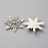 Glass Crystal Rhinestone Sew on Cloth Patches PATC-WH0008-226D-2