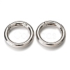 Zinc Alloy Spring Gate Rings X-PALLOY-C100-01P-02-1