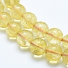 Natural Citrine Beads Strands X-G-E483-13-8mm-3