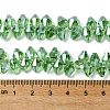 Transparent Electroplate Glass Beads Strands GLAA-K064-06A-HR03-4