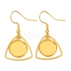 304 Stainless Steel Earring Cabochon Settings STAS-D267-01E-G-1