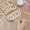 Unfinished Schima Wood Rings for DIY Accessories WOOD-WH0002-65B-3
