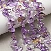 Natural Ametrine Beads Strands G-L649-A09-01-1