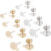 304 Stainless Steel Stud Earring Findings STAS-UN0015-23-5