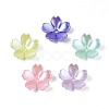 Spray Paint ABS Plastic Imitation Pearl Beads MACR-N013-002-2