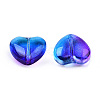 Transparent Spray Painted Glass Beads X-GLAA-N035-030-G01-3