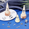 DIY Stainless Steel Charms Cuff Ring Making Kit DIY-SC0026-05P-4