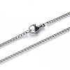 Non-Tarnish 304 Stainless Steel Curb Chain Necklace NJEW-S420-001A-P-2