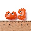 Transparent Glass Enamel Beads LAMP-V001-08K-4