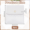 6Pcs PVC PU Leather Jewelry Envelope Pouches with Snap Button ABAG-WH0039-49A-2
