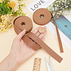 2 Rolls 2 Styles 3 Yards Double Face Imitation Leather Cord LC-WR0001-01B-3