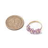 Natural Amethyst Finger Rings RJEW-TA00198-02-3