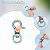 PandaHall Elite 10Pcs Alloy Swivel Clasps FIND-PH0009-05-4