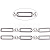Tarnish Resistant 304 Stainless Steel Figaro Chains CHS-L022-04P-1
