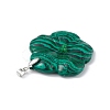 Natural Malachite Big Pendants G-B040-01P-12-3