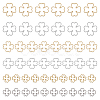 48Pcs 6 Style 316 Stainless Steel Link Rings STAS-CA0002-15-1