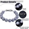 304 Stainless Steel PVC Beadable Key Clasps FIND-WH0199-331-4