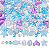 Transparent Spray Painted Glass & Acrylic Beads Findings Kits FIND-HY0004-64A-1