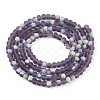 Imitation Jade Glass Beads Strands EGLA-A034-T2mm-MB15-2
