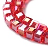 Electroplate Glass Bead Strands EGLA-J028-4x4mm-AB05-2