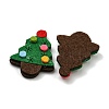 Christmas Trees Non-woven Fabrics Cabochons FIND-K015-01B-2