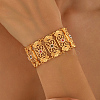 Vintage Brass Micro Pave Cubic Zirconia Link Chain Bracelets for Women YN3054-1