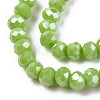 Electroplate Glass Beads Strands EGLA-A034-P1mm-A28-3