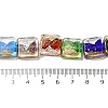 Handmade Gold Foil and Silver Foil Lampwork Beads FOIL-C001-01B-01-4