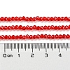 Baking Paint Transparent Glass Beads Strands DGLA-A034-J2mm-B01-5