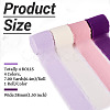 4 Rolls 4 Colors Frayed Polyester Ribbon OCOR-TA0002-87A-4