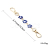 Alloy Enamel Evil Eye Flower Link Bag Strap FIND-YW00004-3