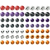 Printed Wood European Beads WOOD-FS0001-30-2