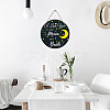 Wooden Hanging Plate HJEW-WH0027-004-4