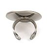 Non-Tarnish 304 Stainless Steel Open Cuff Findings STAS-R123-02E-P-3