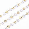 Handmade Acrylic Beaded Chains KK-I651-02G-1
