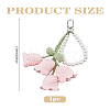 1Pc Flower Alloy Pendant Decorations KEYC-LP0001-25D-2
