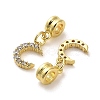 Rack Plating Brass Micro Pave Cubic Zirconia Charms KK-S398-01A-2