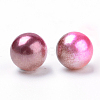 Rainbow Acrylic Imitation Pearl Beads OACR-R065-3mm-A10-2