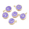Brass Enamel Pendants KK-K248-01G-1