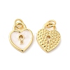 Real 16K Gold Plated Brass Enamel Charms ZIRC-L103-054G-2