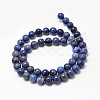 Natural Grade AA Dumortierite Quartz Round Bead Strands G-P075-43-4mm-3