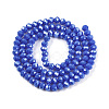Electroplate Glass Beads Strands EGLA-A044-P4mm-A32-3