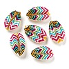 Printed Natural Shell Beads BSHE-G037-01L-1