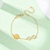 Sports Brass Micro Pave Cubic Zirconia Infinity Link Bracelets BJEW-D386-01D-G-5