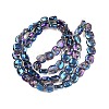 Electroplate Glass Beads Strands EGLA-N012-07X-2