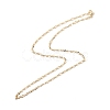 Brass Figaro Chains Necklace for Women NJEW-P265-20G-2
